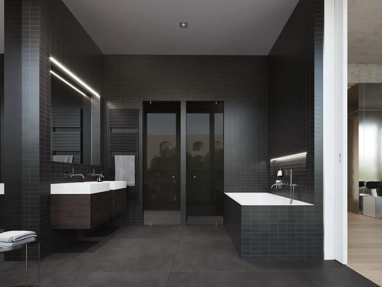 FRAME - Bathroom_Black - E&V