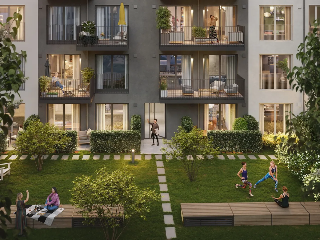 Innenhof Wernigeroder Straße 2 – Hey Charlottenburg | Icon House - Wernigeroder Straße 2, 10589 Berlin, 10589 Berlin-Charlottenburg